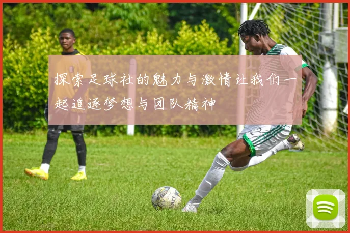 探索足球社的魅力与激情让我们一起追逐梦想与团队精神